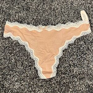 NWT Victoria’s Secret Dream Angels Nude Modal cotton Thong Panties VS Medium M